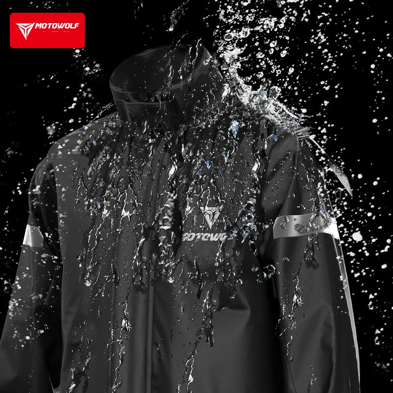 Áo mưa bộ Motowolf MDL0401 - Bộ áo mưa cao cấp Motowolf