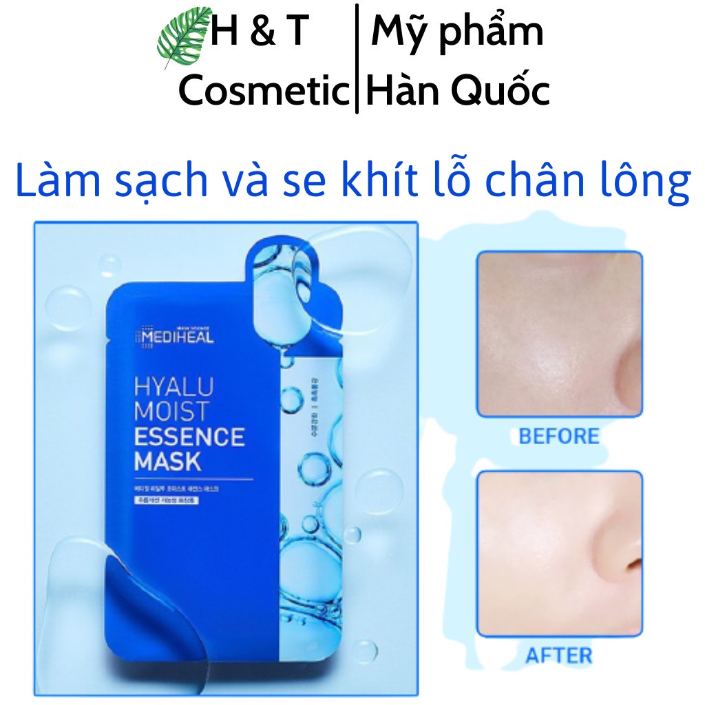 Mặt nạ giấy Mediheal dưỡng trắng sáng da Hàn Quốc mask giảm mụn cấp ẩm nâng cơ chống lão hóa mờ nếp nhăn