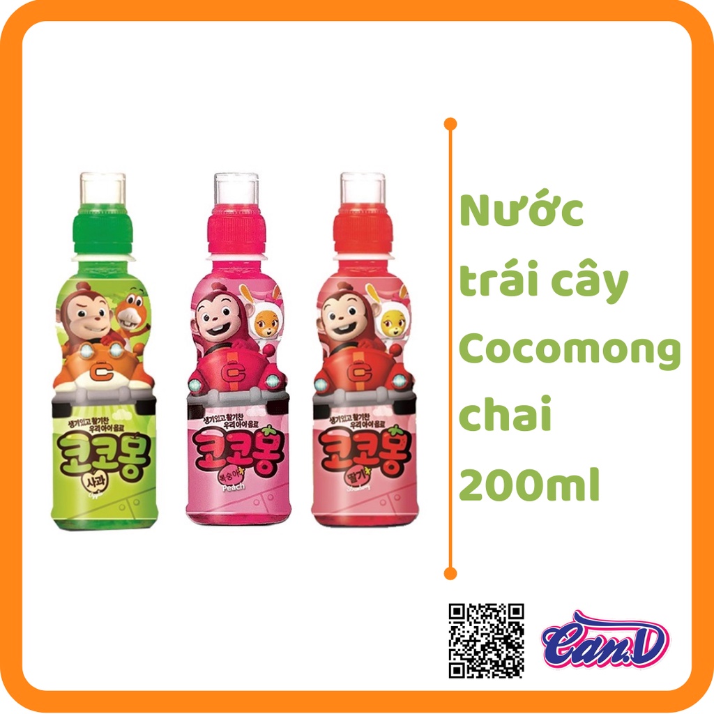 (Nhiều vị) Nước trái cây Cocomong chai 200ml