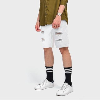 Quần short jeans trắng - rách cực chất