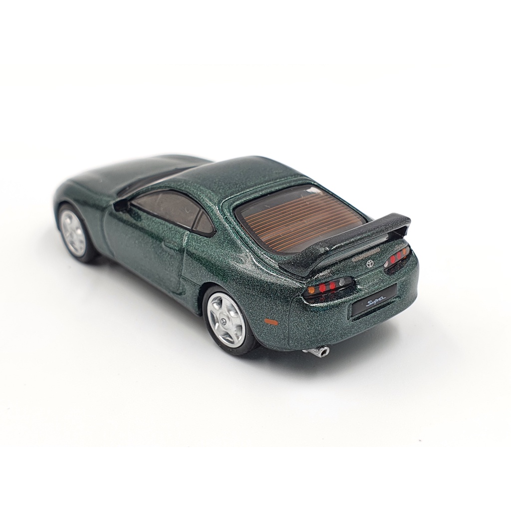 Xe Mô Hình Toyota Supra (JZA80) Dark Green Peart Metallic LHD 1:64 Mini GT (Dark Green)