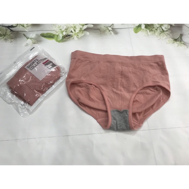 Quần lót nữ cotton túi zip, chất mịn gen nhẹ bụng dưới, chip kháng khuẩn thông hơi, leblur | BigBuy360 - bigbuy360.vn