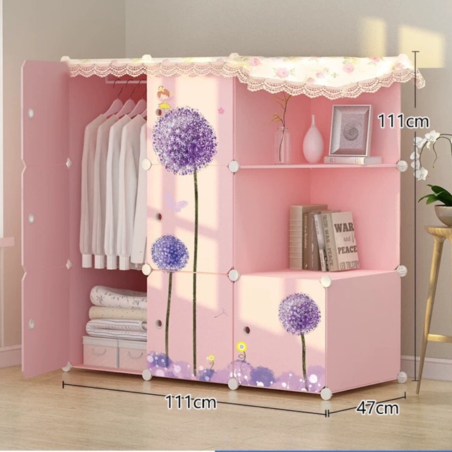 Tủ nhựa ghép 9 ô như mẫu sâu 47cm. Tặng 1 treo đồ. Mẫu mới bán chạy nhất