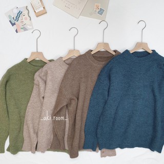 Áo len muối tiêu trơn sweater