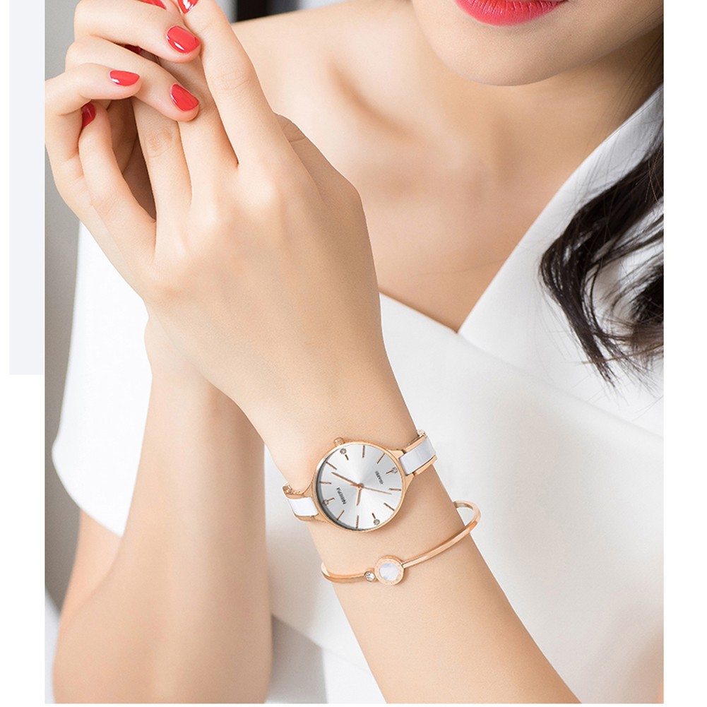 Đồng hồ đeo tay dây sứ thời trang cho nữ