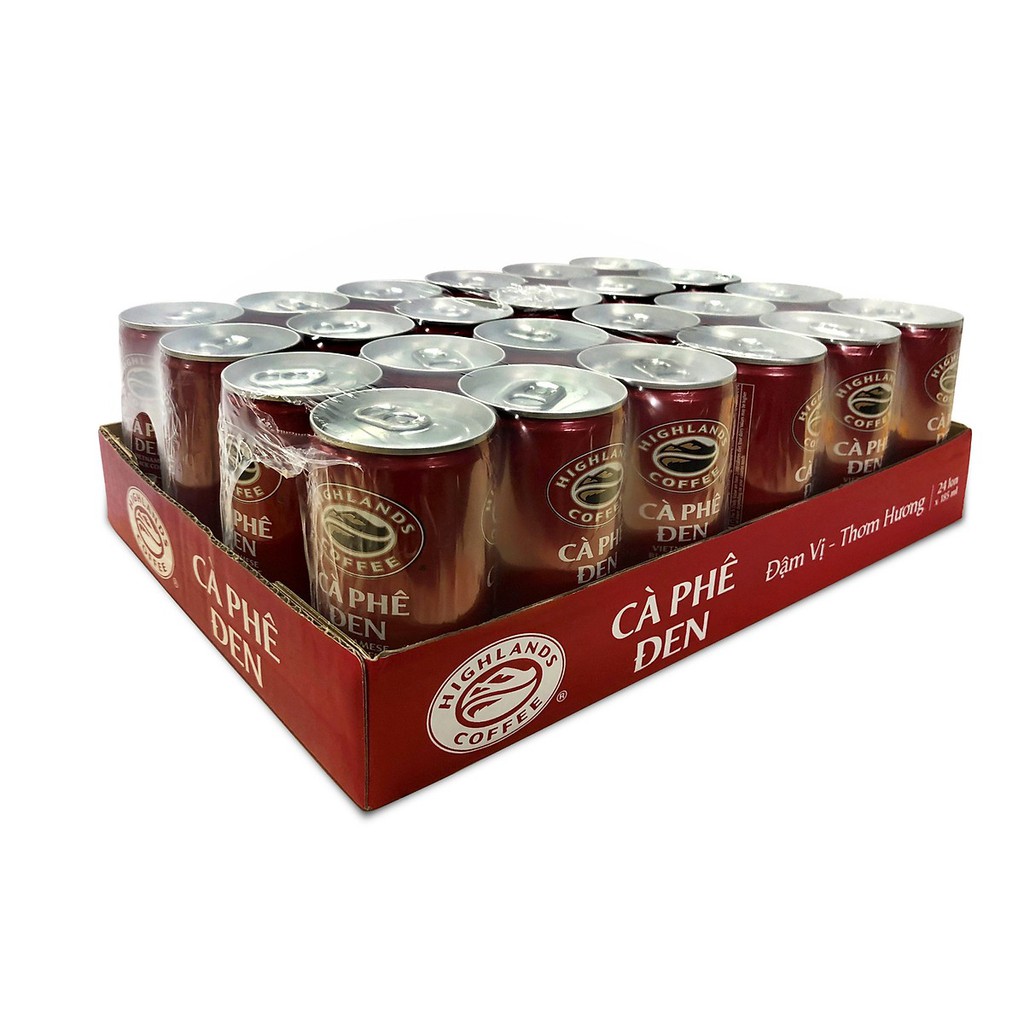 Thùng 24 Lon Cà Phê Highlands Coffee 185ml