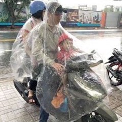 Áo mưa vi sinh 2 đầu hoặc 1 đầu chất đẹp, Áo mưa trong suốt
