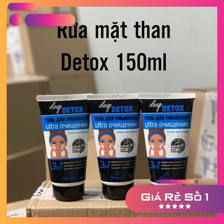 Sữa rửa mặt than hoạt tính detox nga 150ml