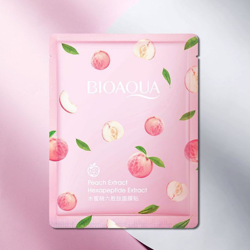 Mặt Nạ Bioaqua Eruynbeautskin Chiết Xuất Trái Đào Tươi Giúp Dưỡng Ẩm Làm Trắng Da