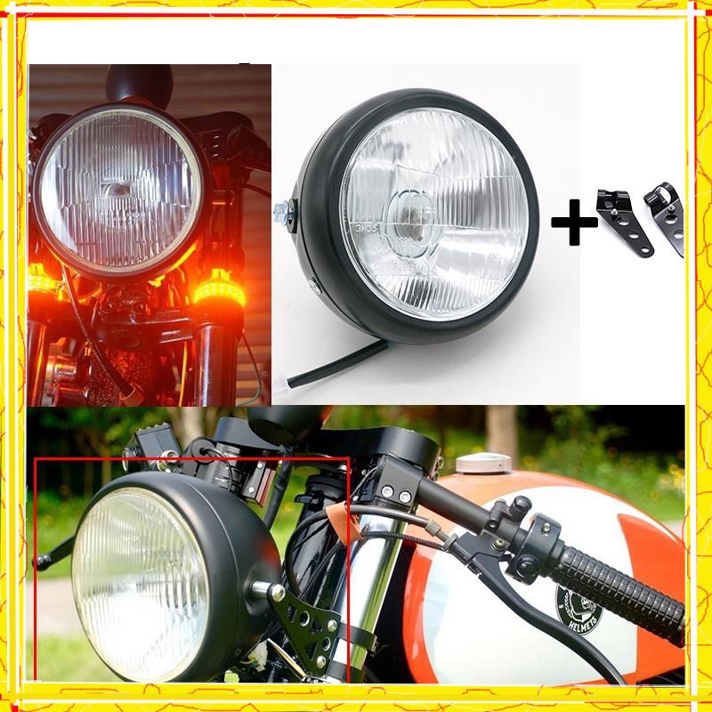 ⭐⭐⭐⭐⭐[COMBO] ĐÈN PHA XE MÁY CAFE RACER - GÁO ĐÈN PHA GN125