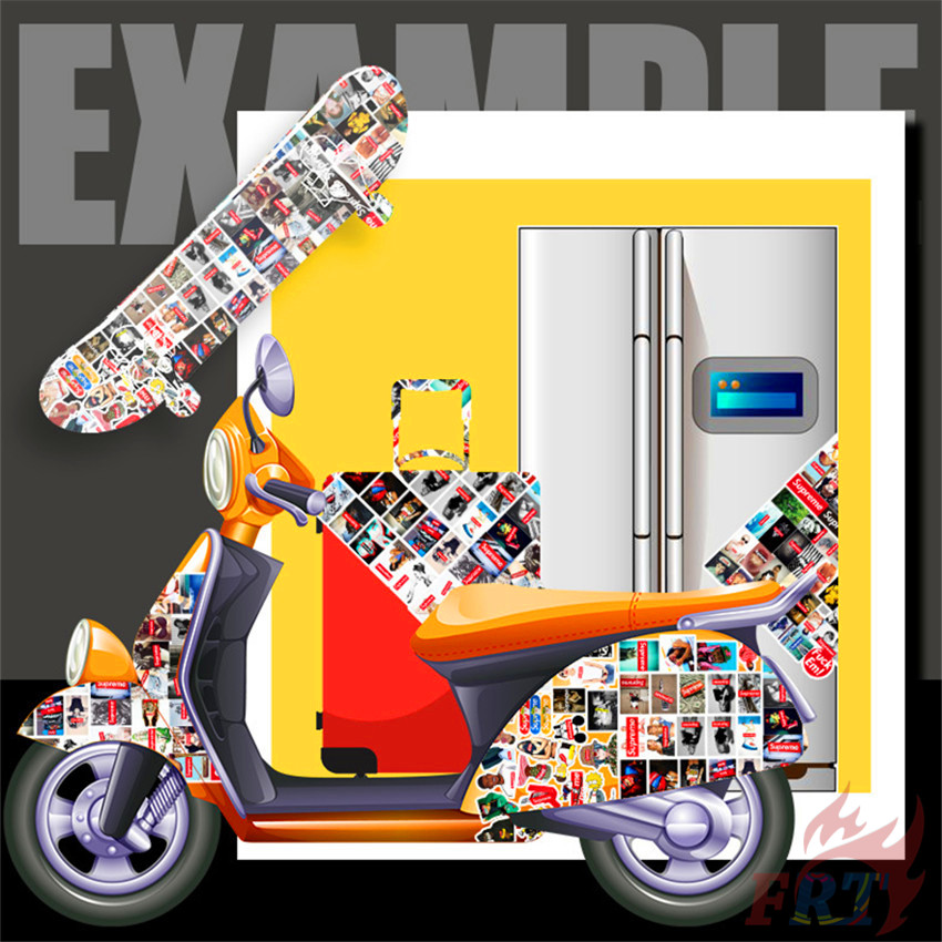 Set 100 Miếng Dán Chữ Supreme Cá Tính