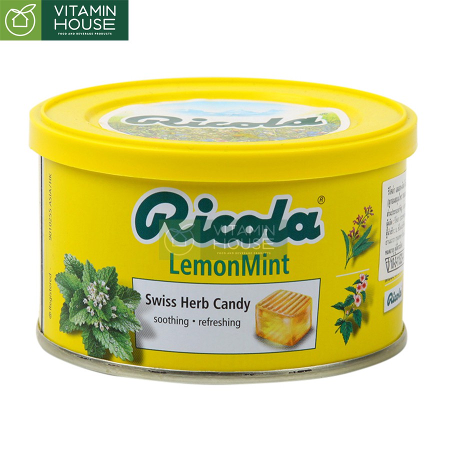 Hủ kẹo Ricola Lemon Mint 100g [VITAMIN HOUSE]