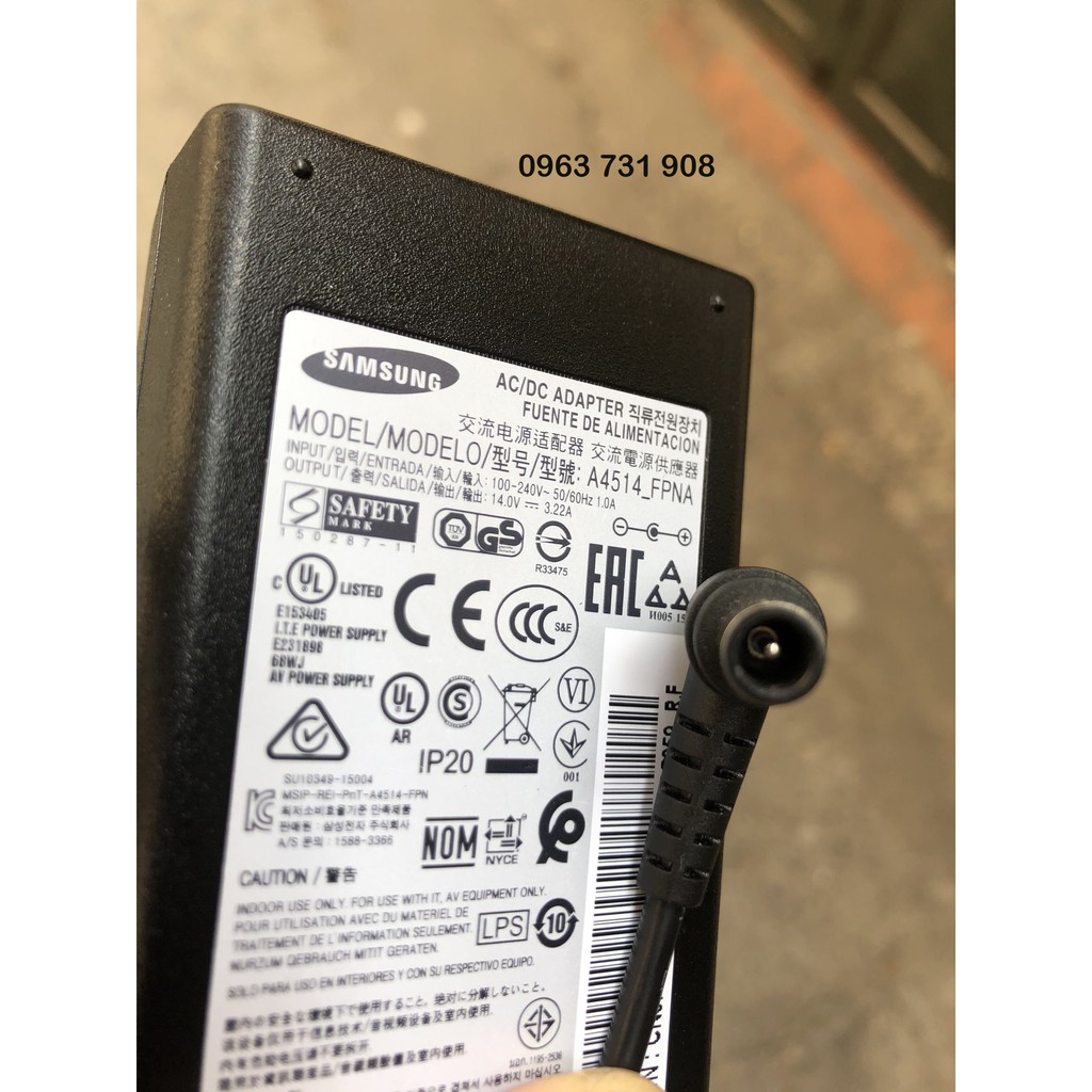 :Adapter nguồn Samsung 14V 3.22A 45W