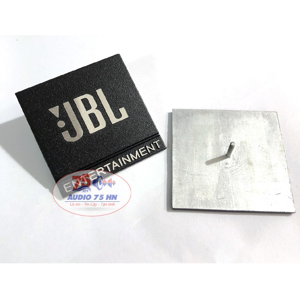 01 cái tem nhôm dán thùng loa JBL, kích thước 5cm kim loại cao cấp