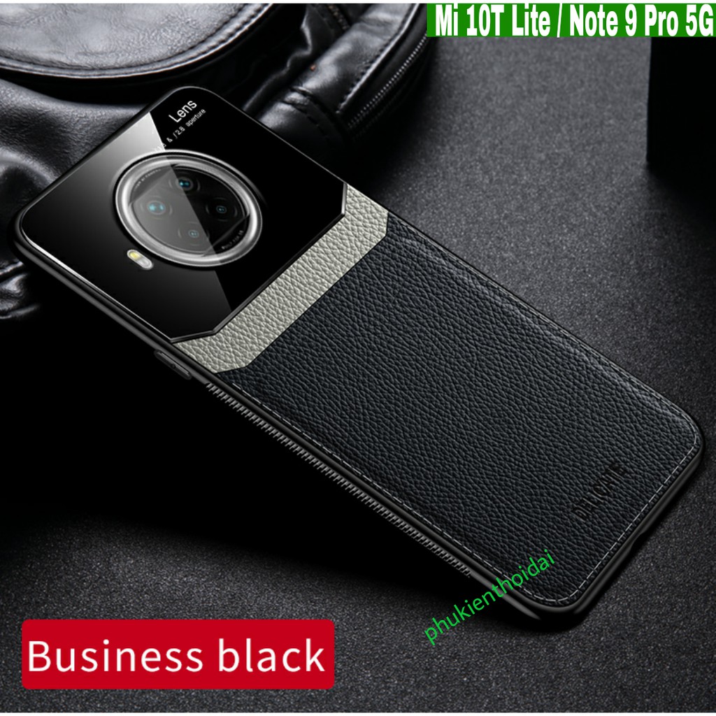 Ốp lưng DA KÍNH Rrdmi Note 9 Pro 5G / Mi 10T Lite chống sốc cao cấp