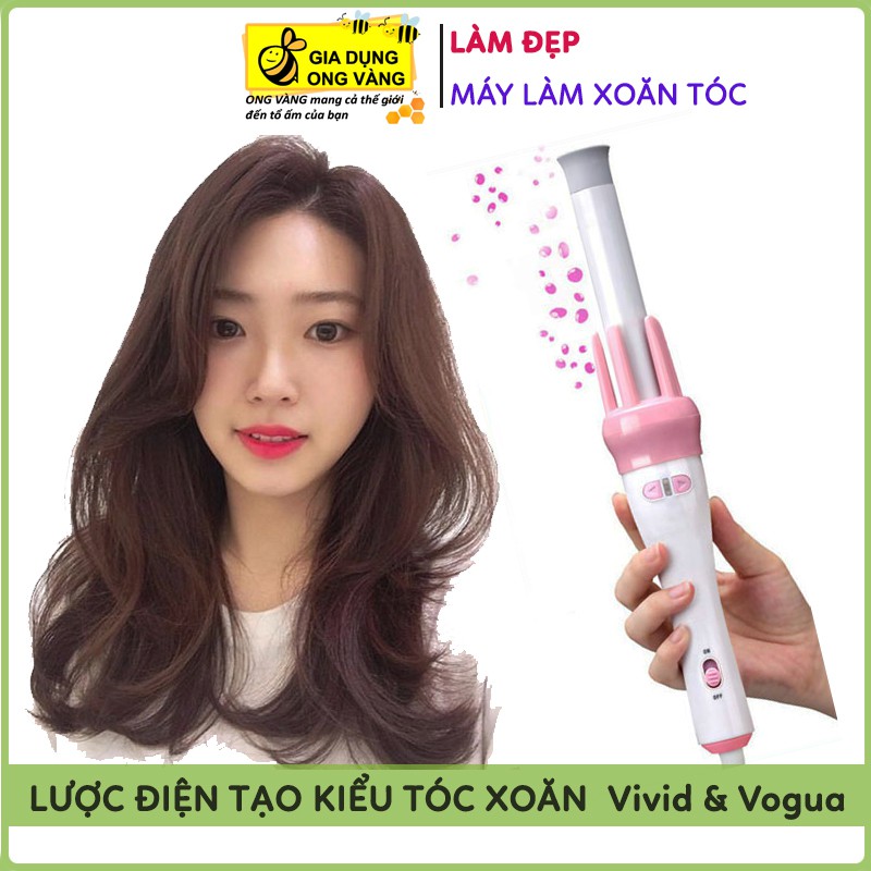 Máy Uốn Tóc, Lược Điện Làm Xoăn Tóc 360 Độ Vivid & Vogua Chuyên Nghiệp, Giúp Chị Em Tạo Được Những Kiểu Như Ý