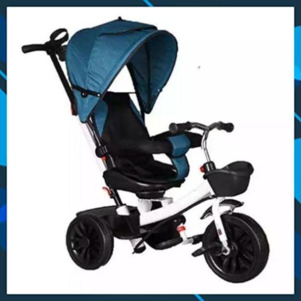 Xe đạp 3 bánh ghế xoay 2 chiều có tay đẩy, mái che và đệm JIAJIABAO 1027