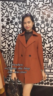 Áo dạ ép đai sau