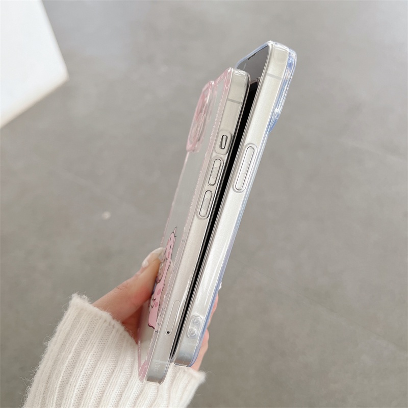Ốp Điện Thoại Mềm Trong Suốt Chống Sốc In Hình Tom Và Jerry Cho iPhone 14 13 12 11 Pro Max XR X XS Max 7 8 Plus