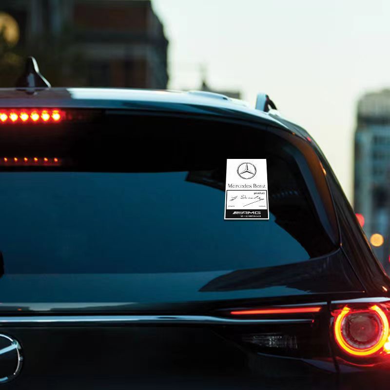 Miếng Dán Trang Trí Kính Chắn Gió Xe Hơi Mercedes Benz W210 W124 W203 W204 C200 W140 W176 W205 W123 W220 W211 W212 GLA GLB AMG