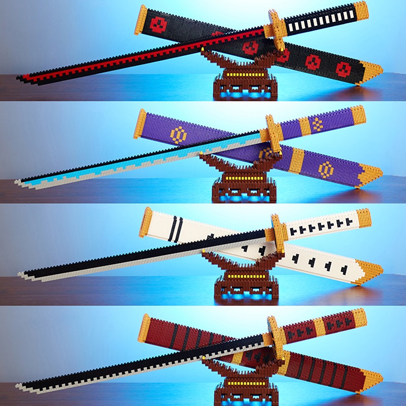 Đồ Chơi Lắp Ráp Legọ Nhật Luân Kiếm Mini Trong Kimetsu No Yaiba Thanh Kiếm Diệt Qủy Với 250+ Mảnh Ghép
