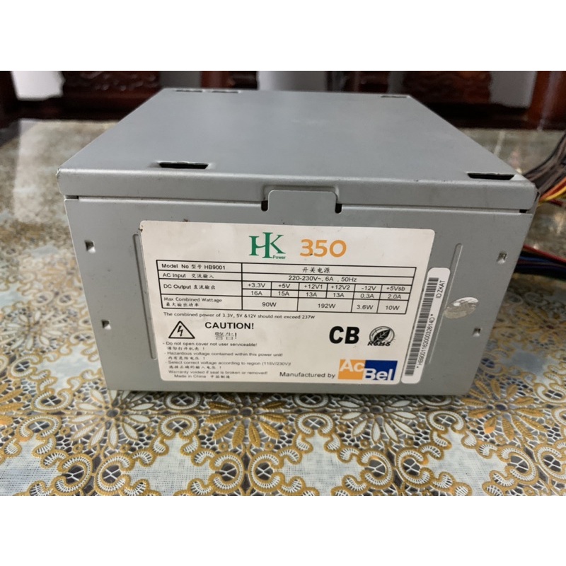 Nguồn Acbel Công suất thực 350w zin đẹp keng