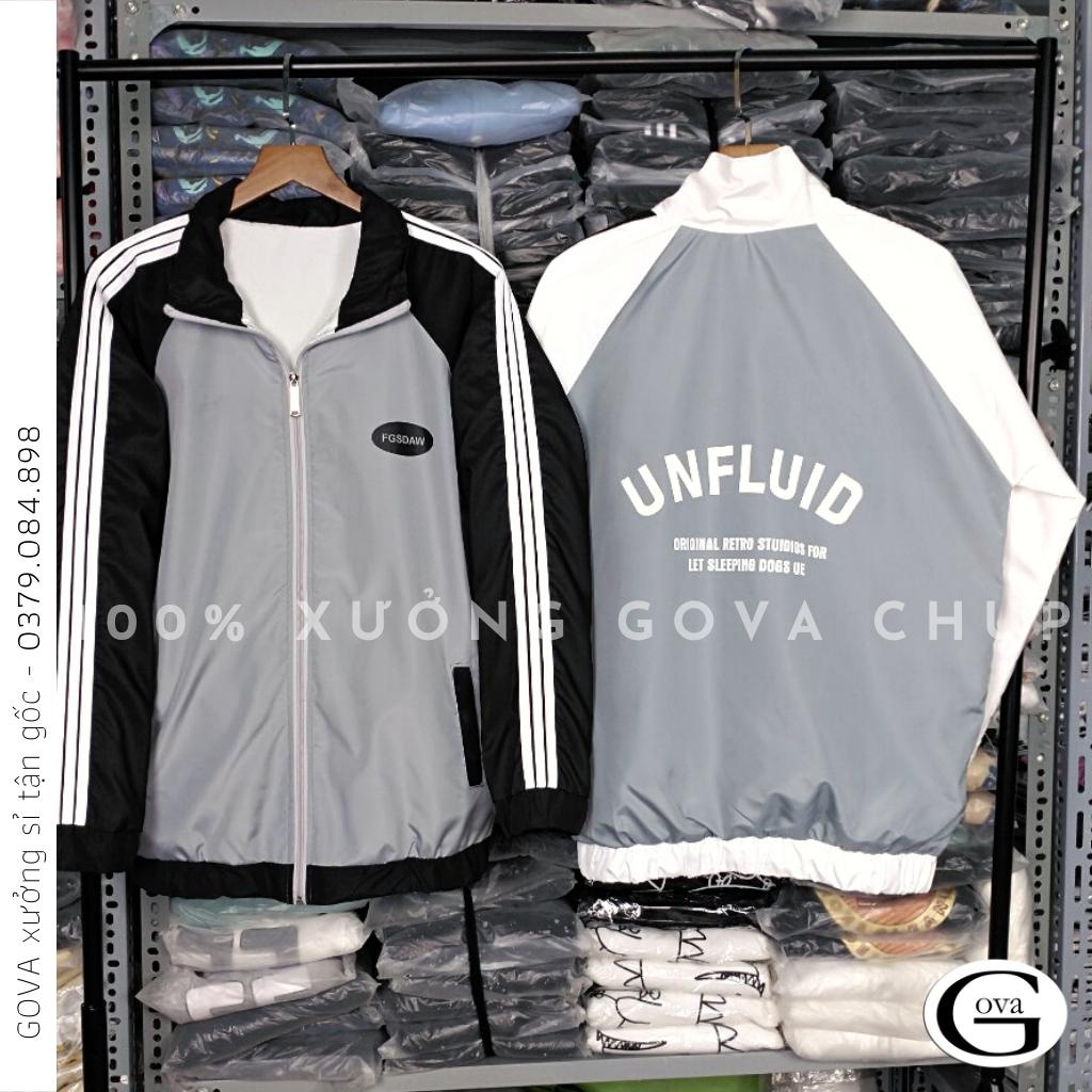 Áo Khoác Dù UNFLUID 2 Lớp Form Rộng Nam Nữ Unisex, Áo Gió Bomber Bóng Chày Chống Nắng Ulzzang GOVA