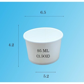 Ly giấy trắng/Ly kem/ Hủ sốt