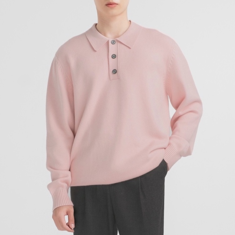 Áo len nam cổ polo SSSTUTTER phong cách hàn quốc SSS. POLO SWEATER