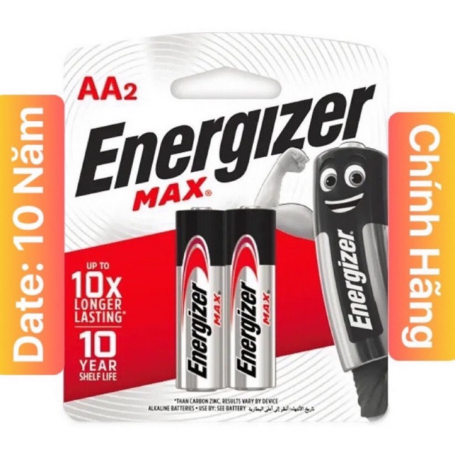 Pin 2A 3A Energizer ( Hàng Công Ty) Chính Hãng Đồng Hồ Máy Huyết Áp Điều Khiển Tivi Máy Lạnh