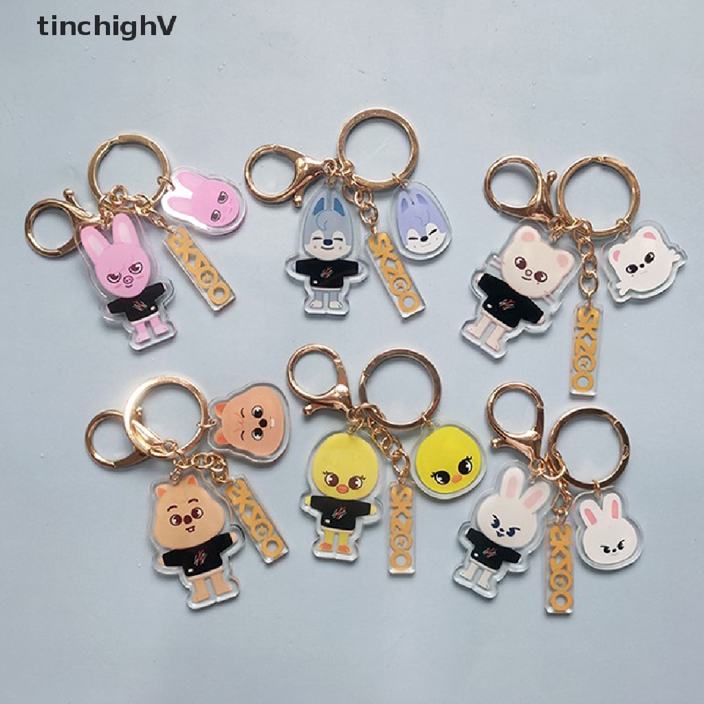 Móc Khóa Hoạt Hình Stray Kids Chất Liệu Acrylic