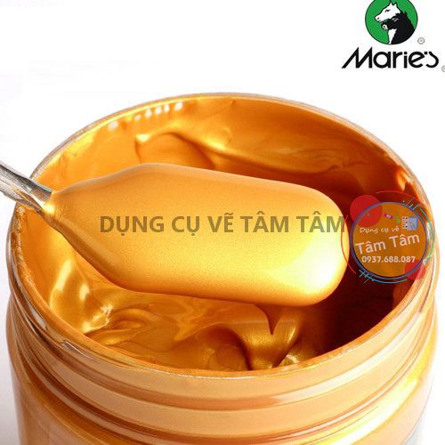 [ TÂM TÂM ]-Màu Acrylic nhũ đồng và Aceylic nhũ bạc Maries, Acrylic Maries-