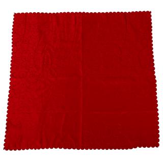 Khăn Trải Bàn Hình Vuông Màu Đỏ Kích Thước 1.2x1.2m