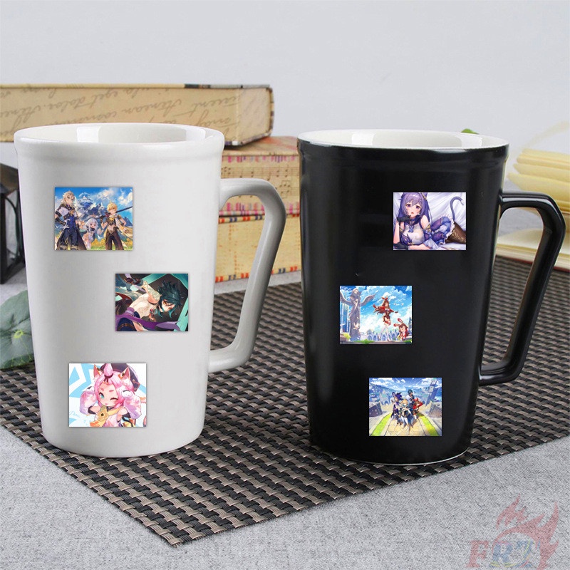 50 Cái / Bộ ☆ Áp Phích Dán Áp Phích Mini Genshin Impact ☆ Miếng Dán Đề Can Chống Thấm Nước Thời Trang Tự Làm