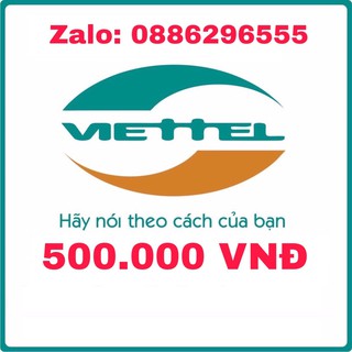 Thẻ cào Viettel 500.000đ Viettel