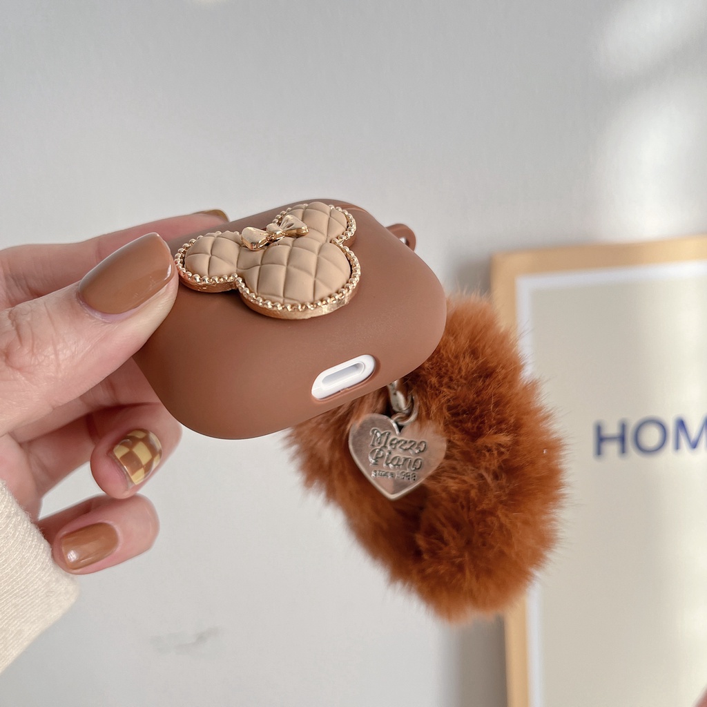 Vỏ bảo vệ hộp sạc tai nghe bằng TPU hình chuột Mickey cho Airpods 1/2 pro Airpods 3
