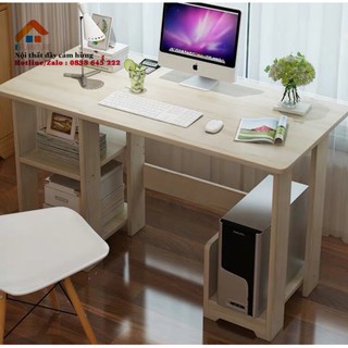 Bàn máy tính phủ melalin cao cấp 90x30x72 màu trắng