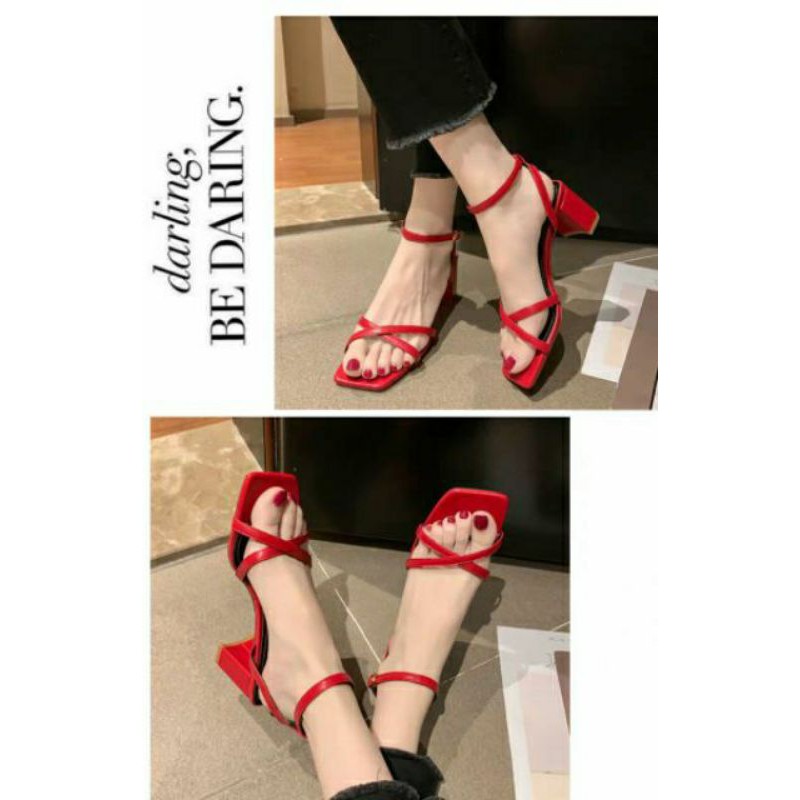 Giày cao gót dây mãnh nhiều màu cao 5cm BIG SIZE 32 33 34 40 41 42 43