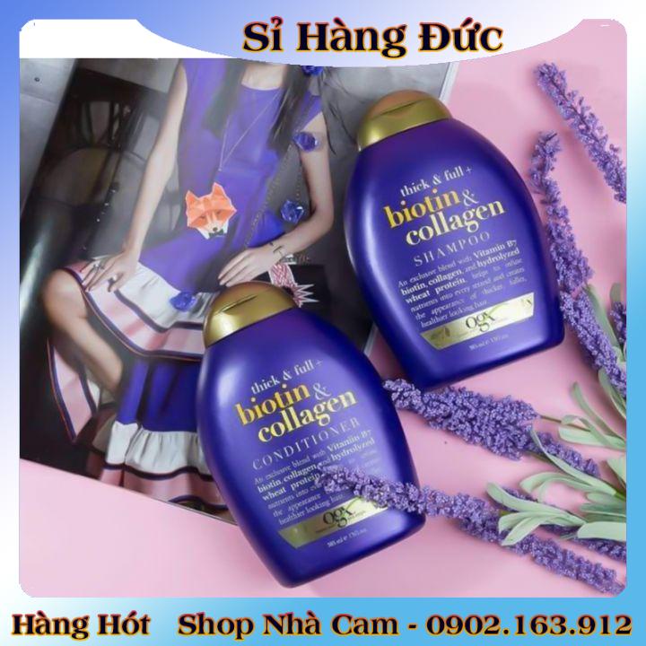 [auth] Dầu gội và xả chống rụng tóc Biotin &amp; Collagen Đức- 385ml Đủ Bill [Hot]