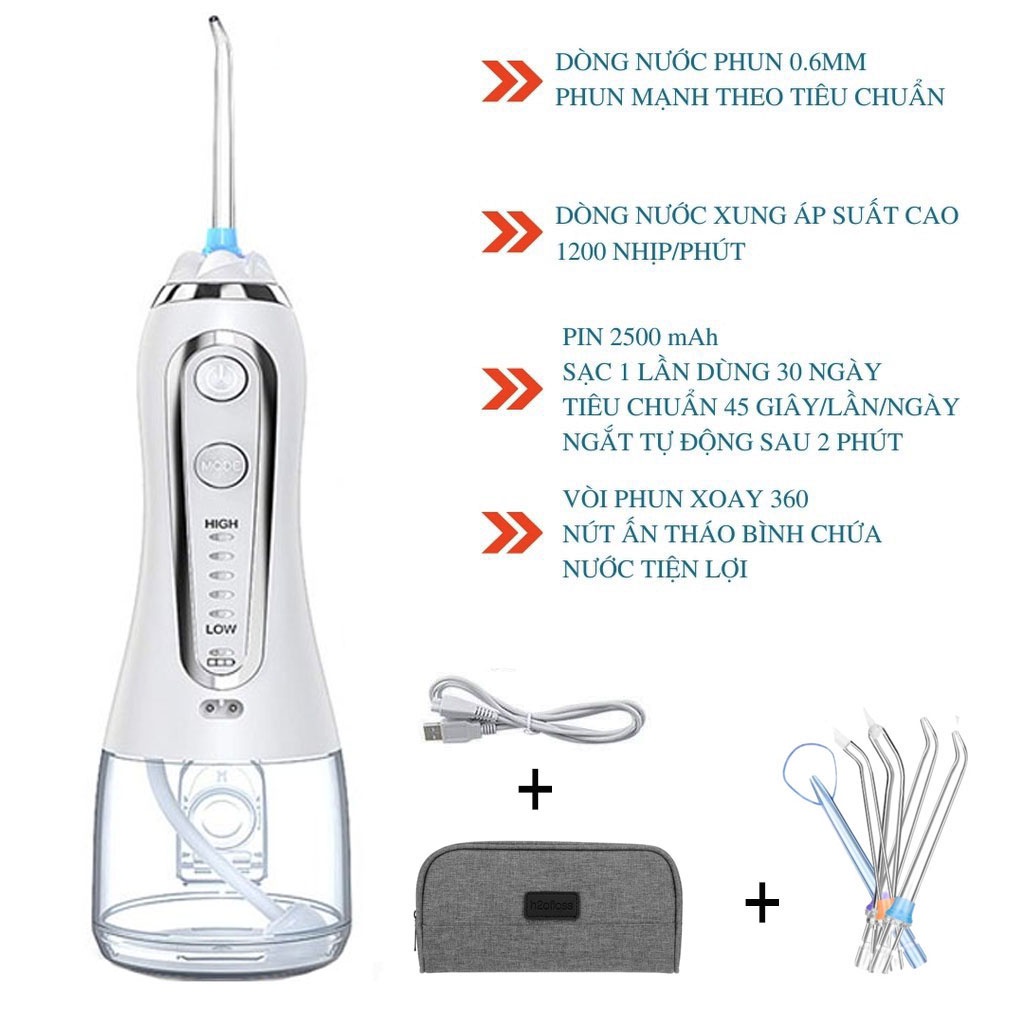 Máy Tăm Nước H2O Floss HF-6P, HF-9P Phiên bản 2021