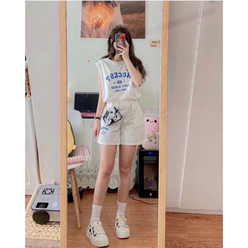 Set tanktop in chữ | BigBuy360 - bigbuy360.vn