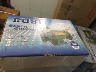 [100% dây đồng] Máy mài 2 đá RUBI 375W 1/2HP