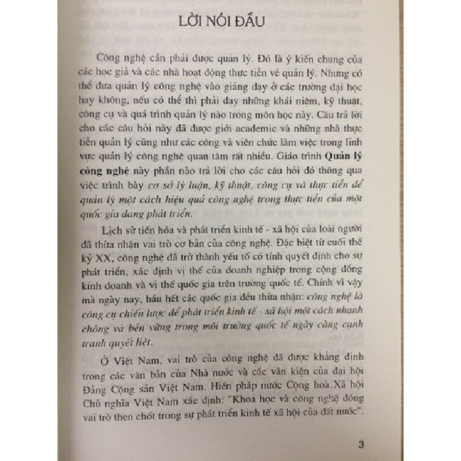 [ Sách ] Giáo Trình Quản Lý Công Nghệ