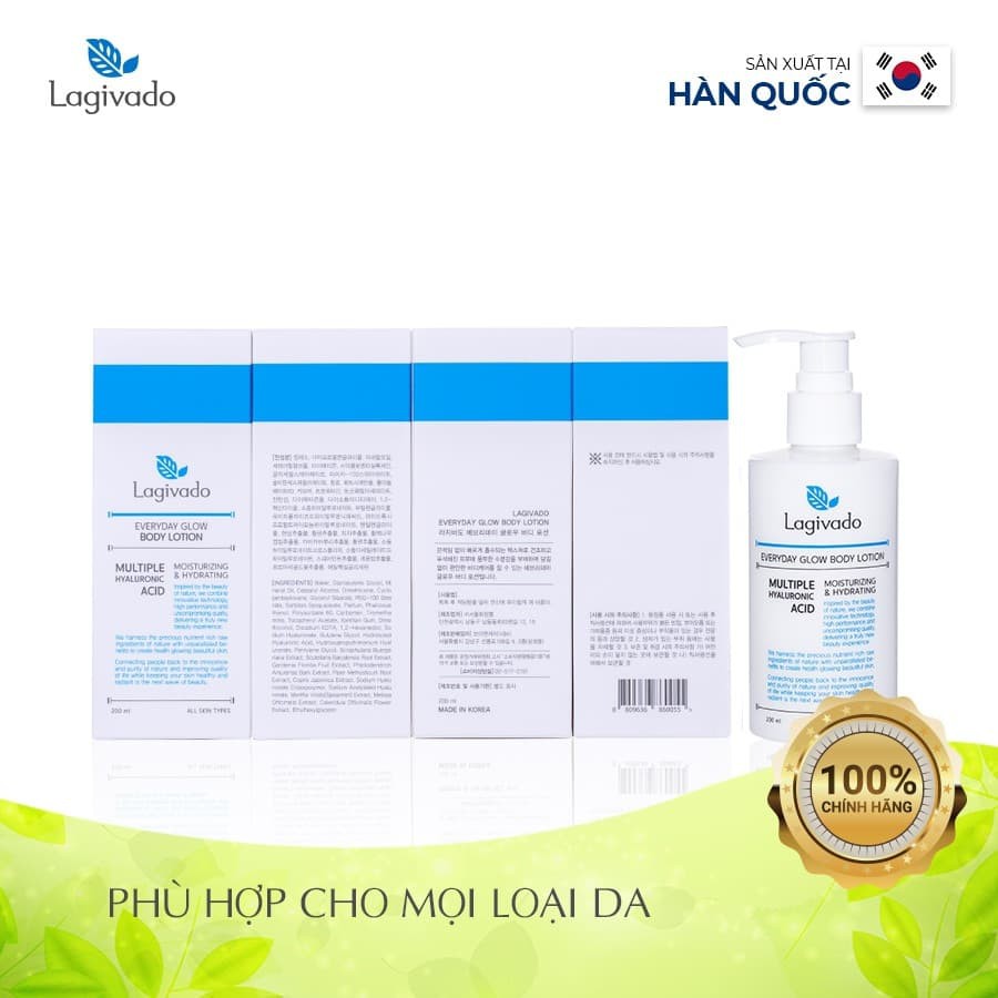 [ TẶNG 2 MIẾNG MẶT NẠ ] Kem dưỡng da toàn thân Body Lagivado 200ml | BigBuy360 - bigbuy360.vn