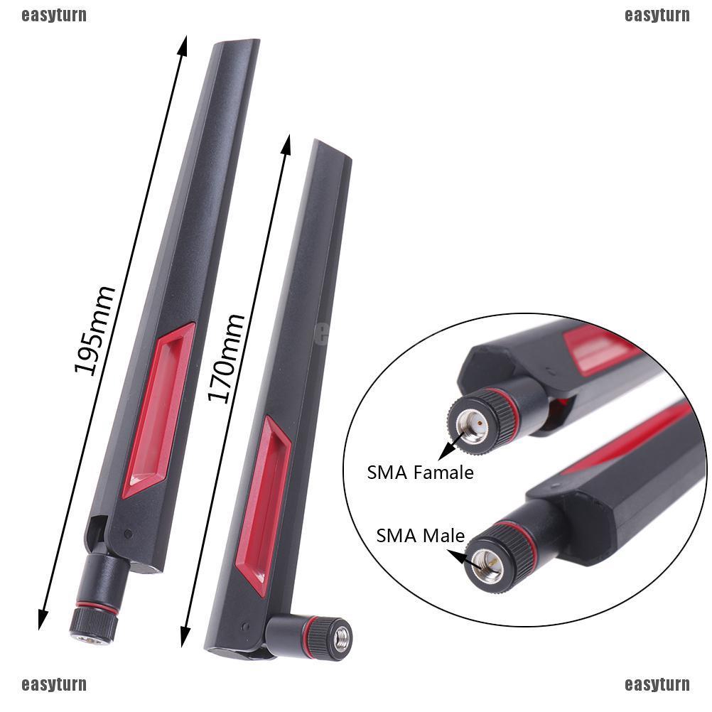 🌸ĐẦY ĐỦ 🌸 1Pc 2.4G/5.8G 10dbi dual band WiFi antenna RP-SMA universal antenna amplifier