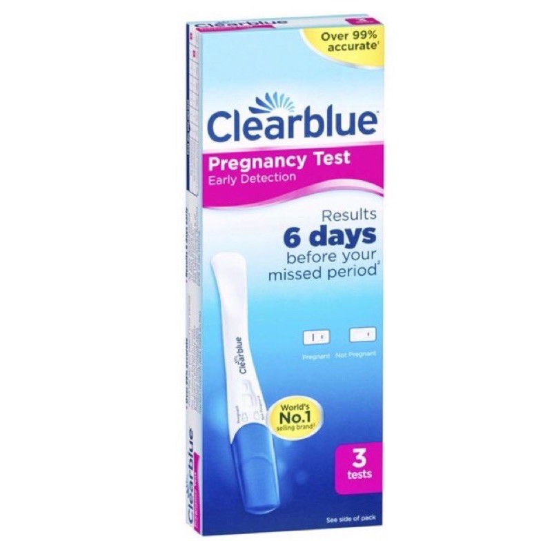 Que thử thai điện tử Clearblue 6days 3 pack