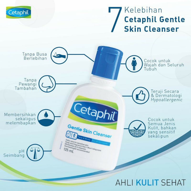 Centaphil Gentle Skin Cleaner 125ml - Sữa rửa mặt loại bỏ chất nhờn, tẩy sạch bụi bẩn, giữ ẩm cho làn da
