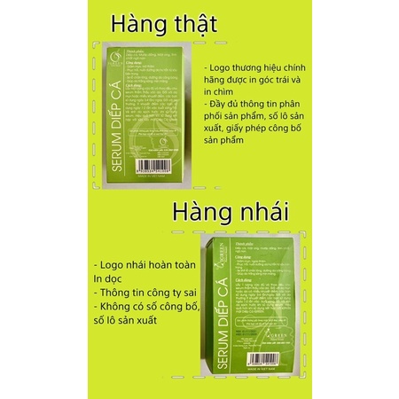 SERUM MỤN DIẾP CÁ - THIÊN NHIÊN 100% - CẢI THIỆN SAU 7 NGÀY - SERUM IGREEN