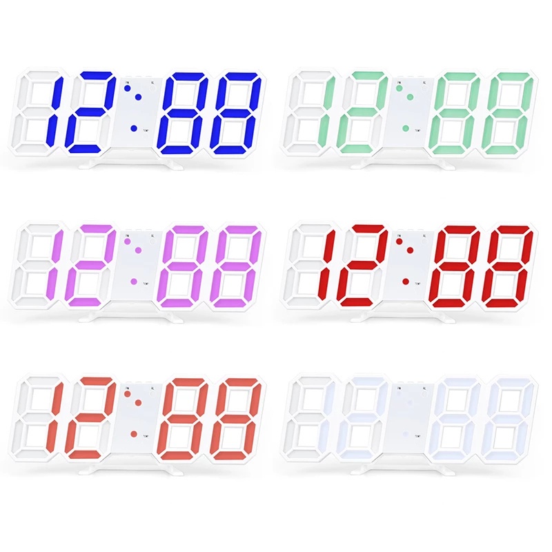 Đồng Hồ Điện Tử Màn Hình LED Kỹ Thuật Số Có Lịch Và Cổng Sạc USB Tiện Dụng