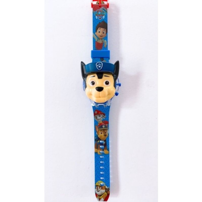 Đồng hồ điện tử cho trẻ em bé trai hoạt hình đội chó cứu hộ Paw Patrol có đèn led phát sáng nhạc âm thanh